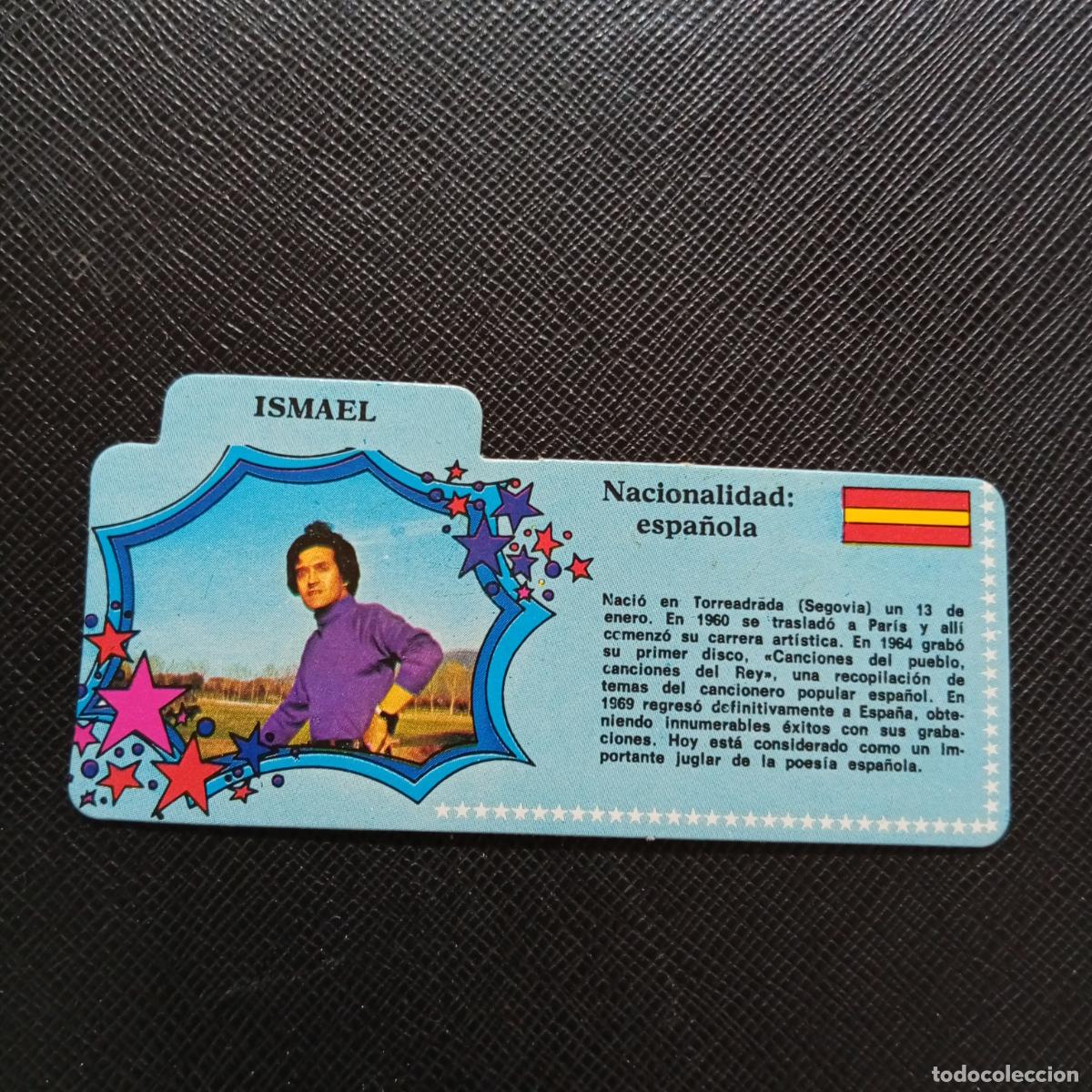 Coleccionismo Cromos antiguos: ISMAEL BIMBO 1972 CROMO - DISCOGRAFIA - A68 PG136