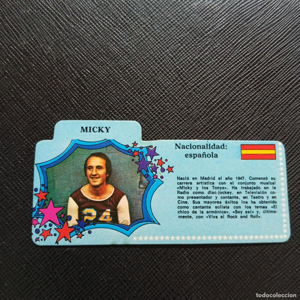 Coleccionismo Cromos antiguos: MICKY BIMBO 1972 CROMO - DISCOGRAFIA - A68 PG136