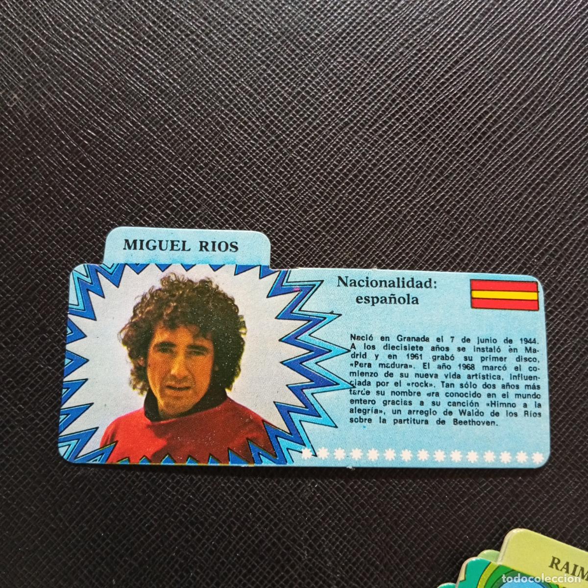 Coleccionismo Cromos antiguos: MIGUEL RIOS BIMBO 1972 CROMO - DISCOGRAFIA - A68 PG190
