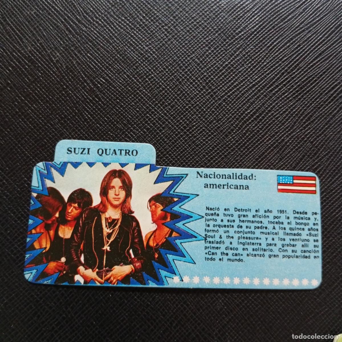 Coleccionismo Cromos antiguos: SUZI QUATRO BIMBO 1972 CROMO - DISCOGRAFIA - A68 PG262