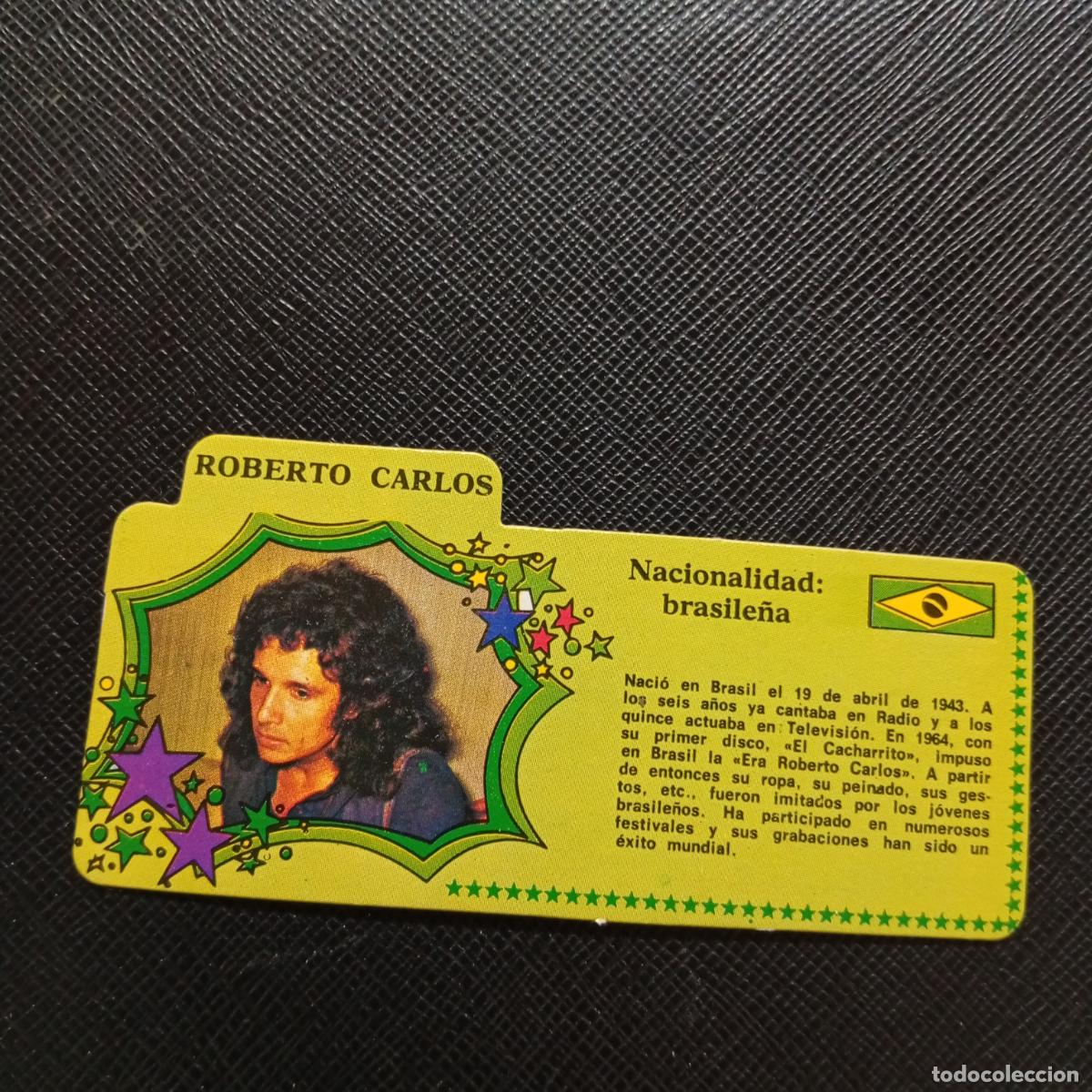 Coleccionismo Cromos antiguos: ROBERTO CARLOS BIMBO 1972 CROMO - DISCOGRAFIA - A68 PG307