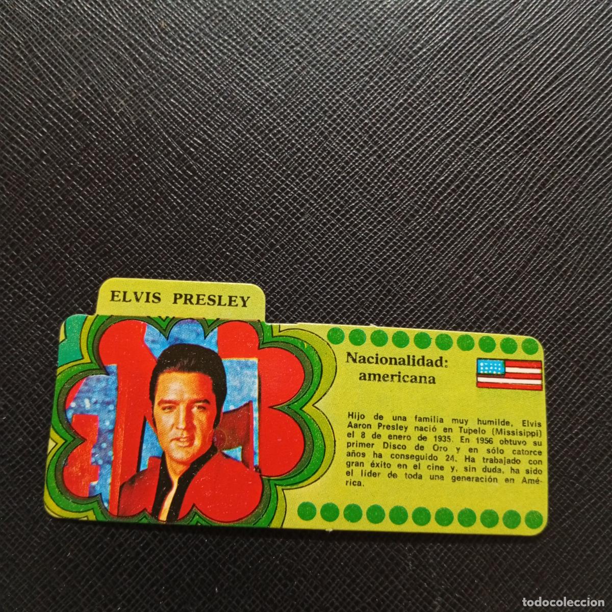Coleccionismo Cromos antiguos: ELVIS PRESLEY BIMBO 1972 CROMO - DISCOGRAFIA - A68 PG316