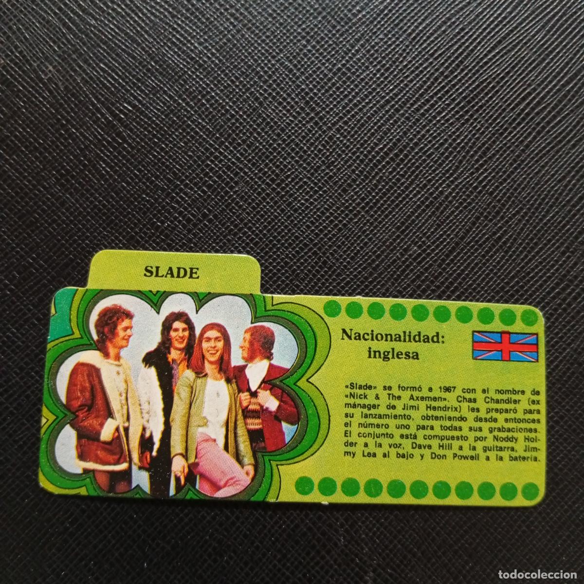 Coleccionismo Cromos antiguos: SLADE BIMBO 1972 CROMO - DISCOGRAFIA - A68 PG325