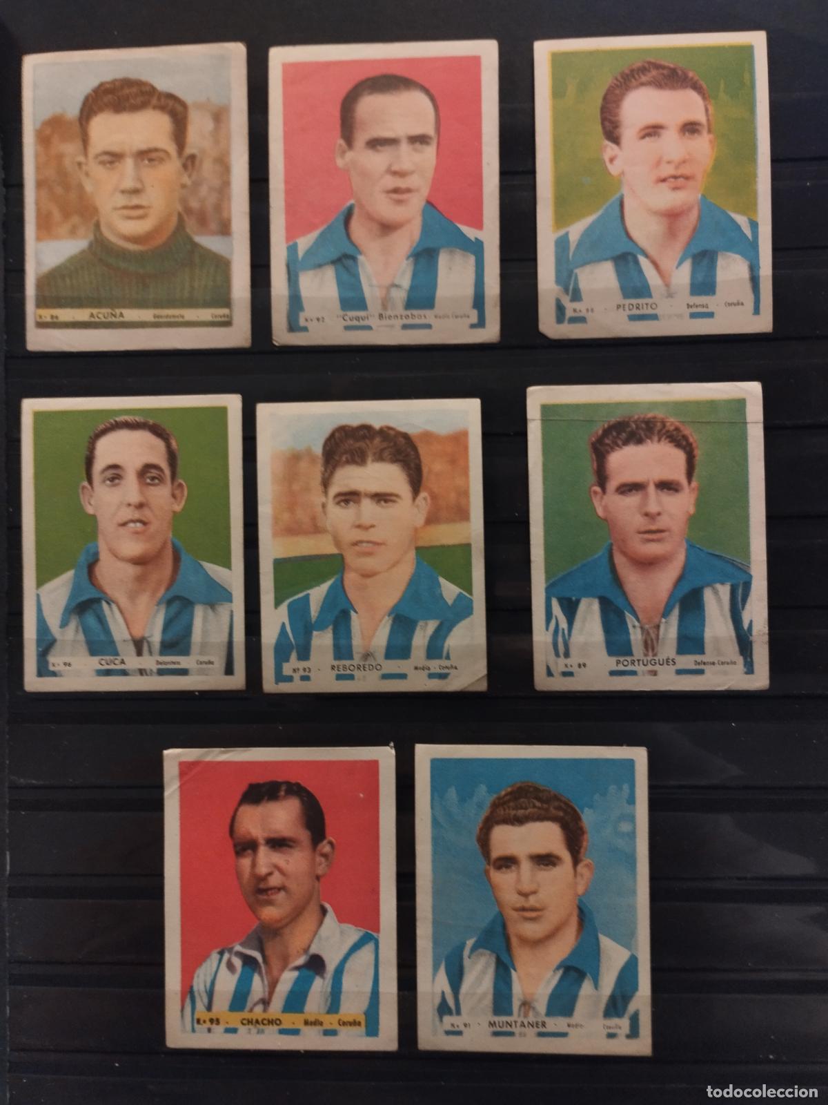 Collectionnisme Cartes &agrave; collectionner anciennes: FUTBOL. LOTE DE 8 CROMOS DE JUGADORES DEL DEPORTIVO DE LA CORU&Ntilde;A. A&Ntilde;OS 40. ED. BRUGUERA.