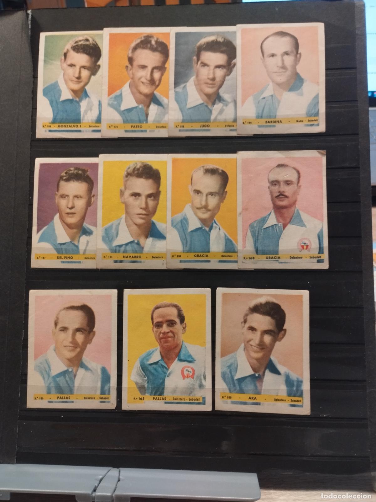 Collectionnisme Cartes &agrave; collectionner anciennes: FUTBOL. LOTE DE 11 CROMOS DE JUGADORES DEL SABADELL. A&Ntilde;OS 40. ED. BRUGUERA.