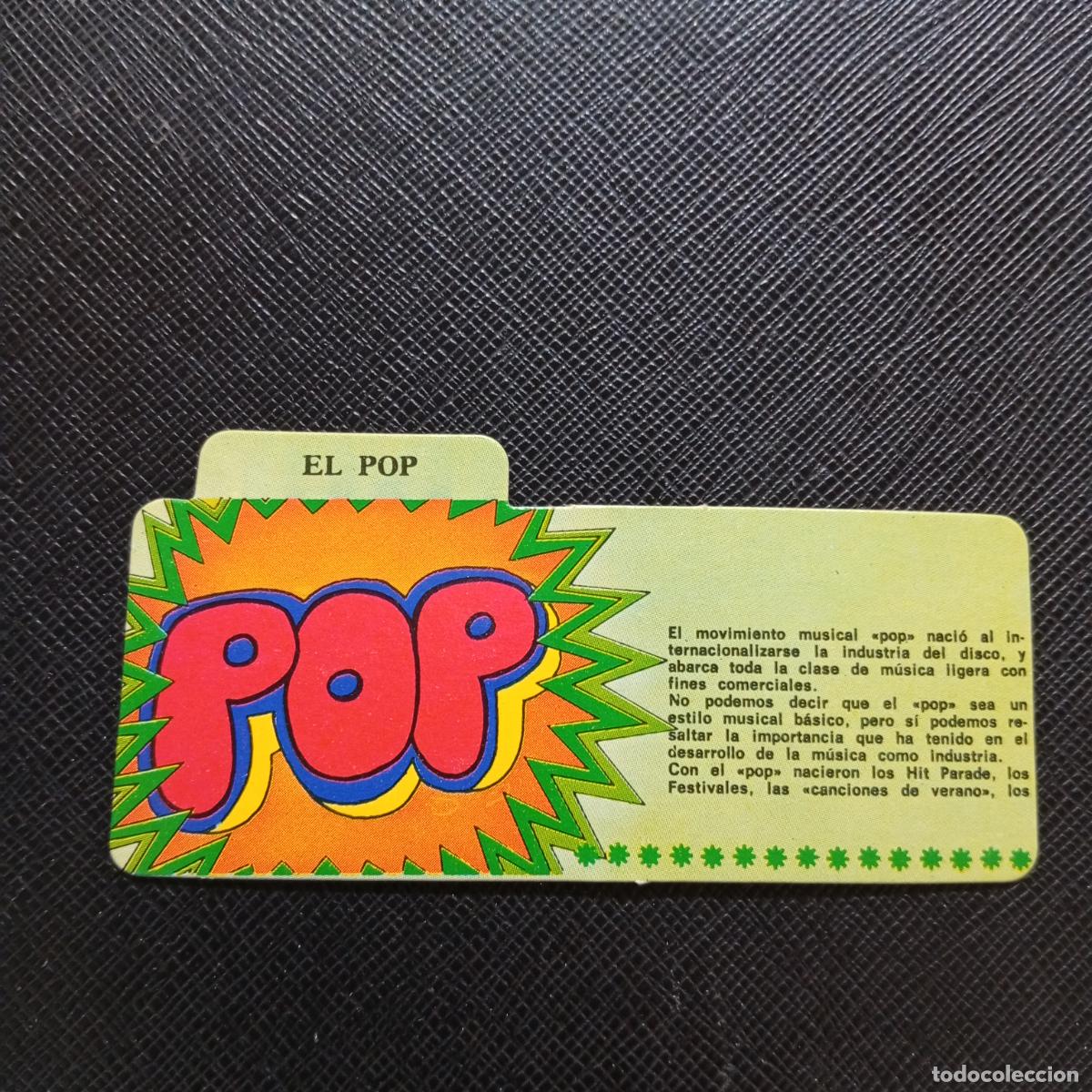 Coleccionismo Cromos antiguos: EL POP BIMBO 1972 CROMO - DISCOGRAFIA - A68 PG379