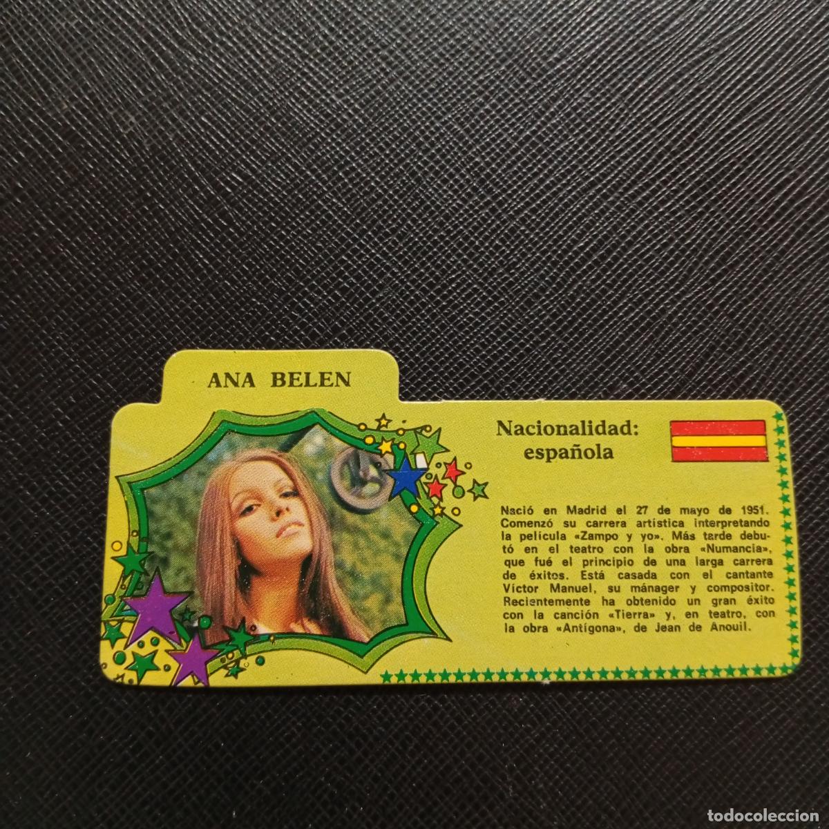 Coleccionismo Cromos antiguos: ANA BELEN BIMBO 1972 CROMO - DISCOGRAFIA - A68 PG415