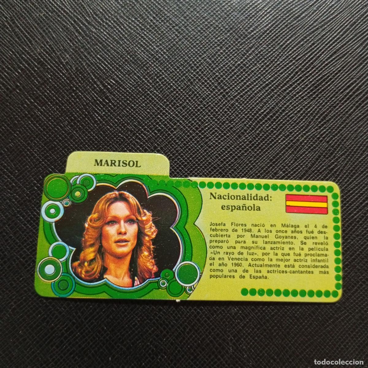 Coleccionismo Cromos antiguos: MARISOL BIMBO 1972 CROMO - DISCOGRAFIA - A68 PG415