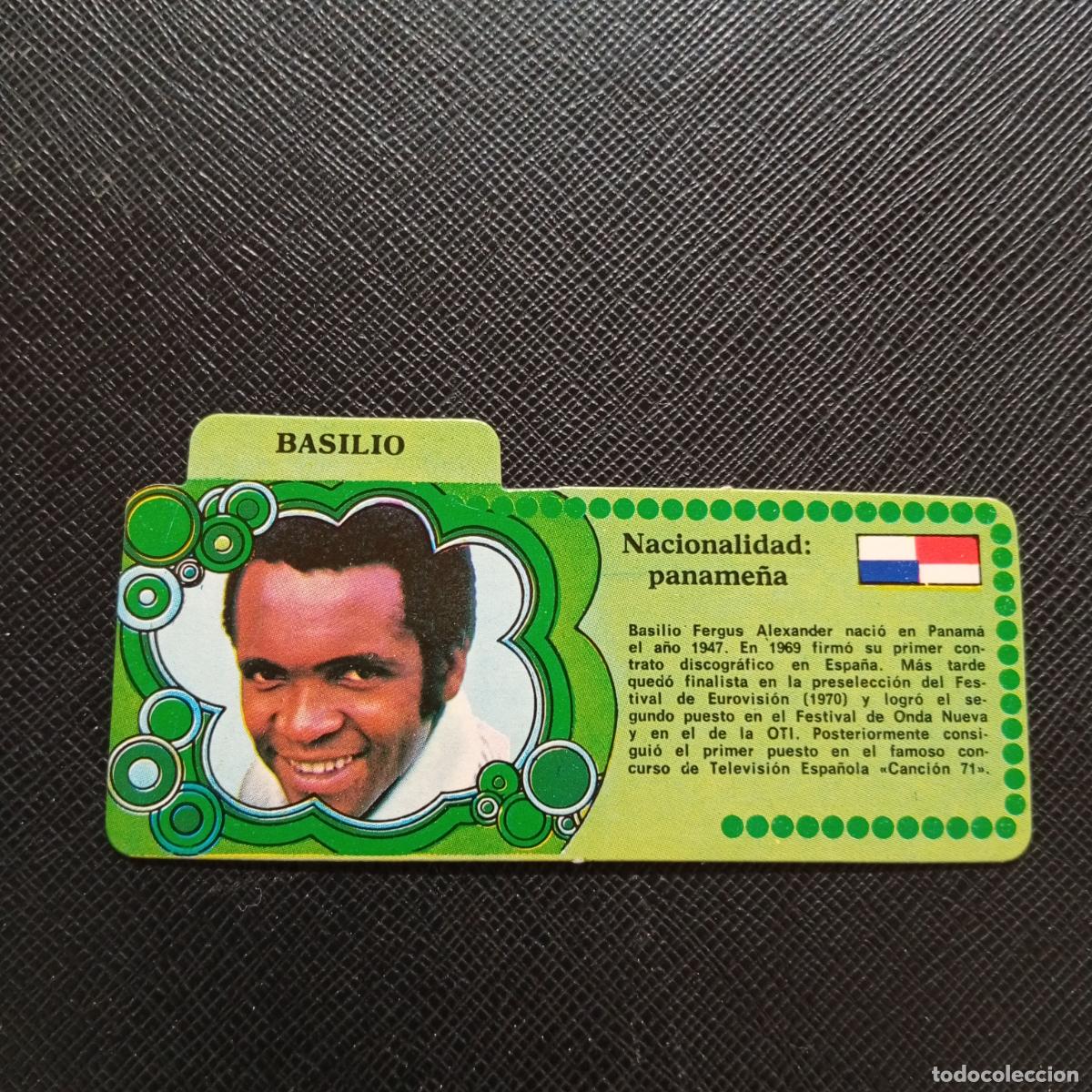 Coleccionismo Cromos antiguos: BASILIO BIMBO 1972 CROMO - DISCOGRAFIA - A68 PG442