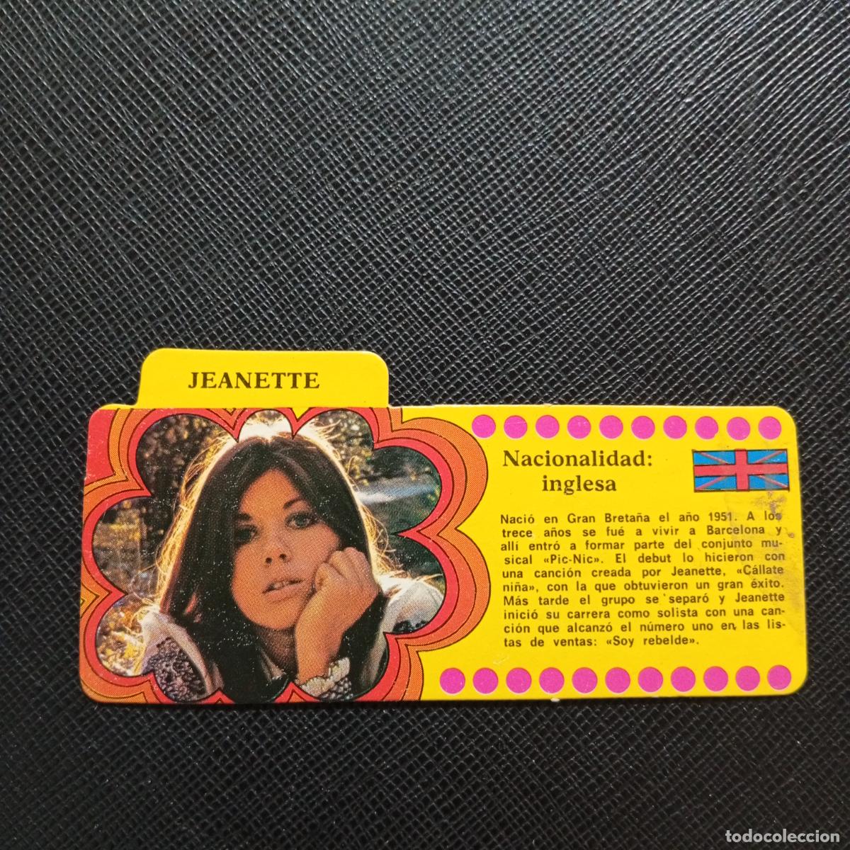 Colecionismo Cromos antigos: JEANETTE BIMBO 1972 CROMO - DISCOGRAFIA - A164 PG7