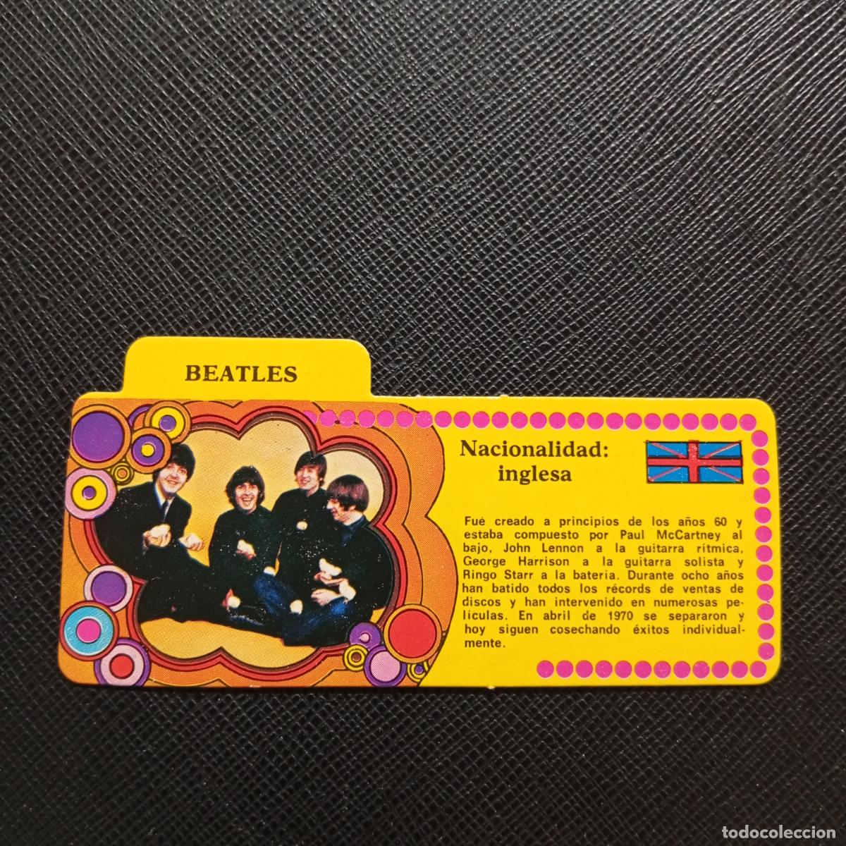 Colecionismo Cromos antigos: BEATLES BIMBO 1972 CROMO - DISCOGRAFIA - A164 PG7