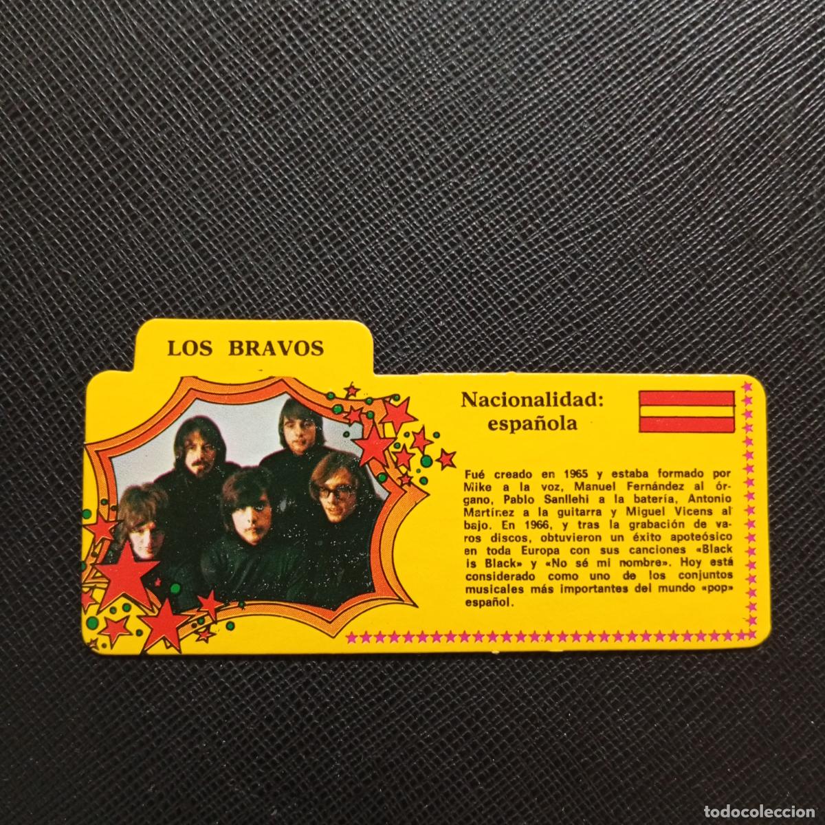 Colecionismo Cromos antigos: LOS BRAVOS BIMBO 1972 CROMO - DISCOGRAFIA - A164 PG7