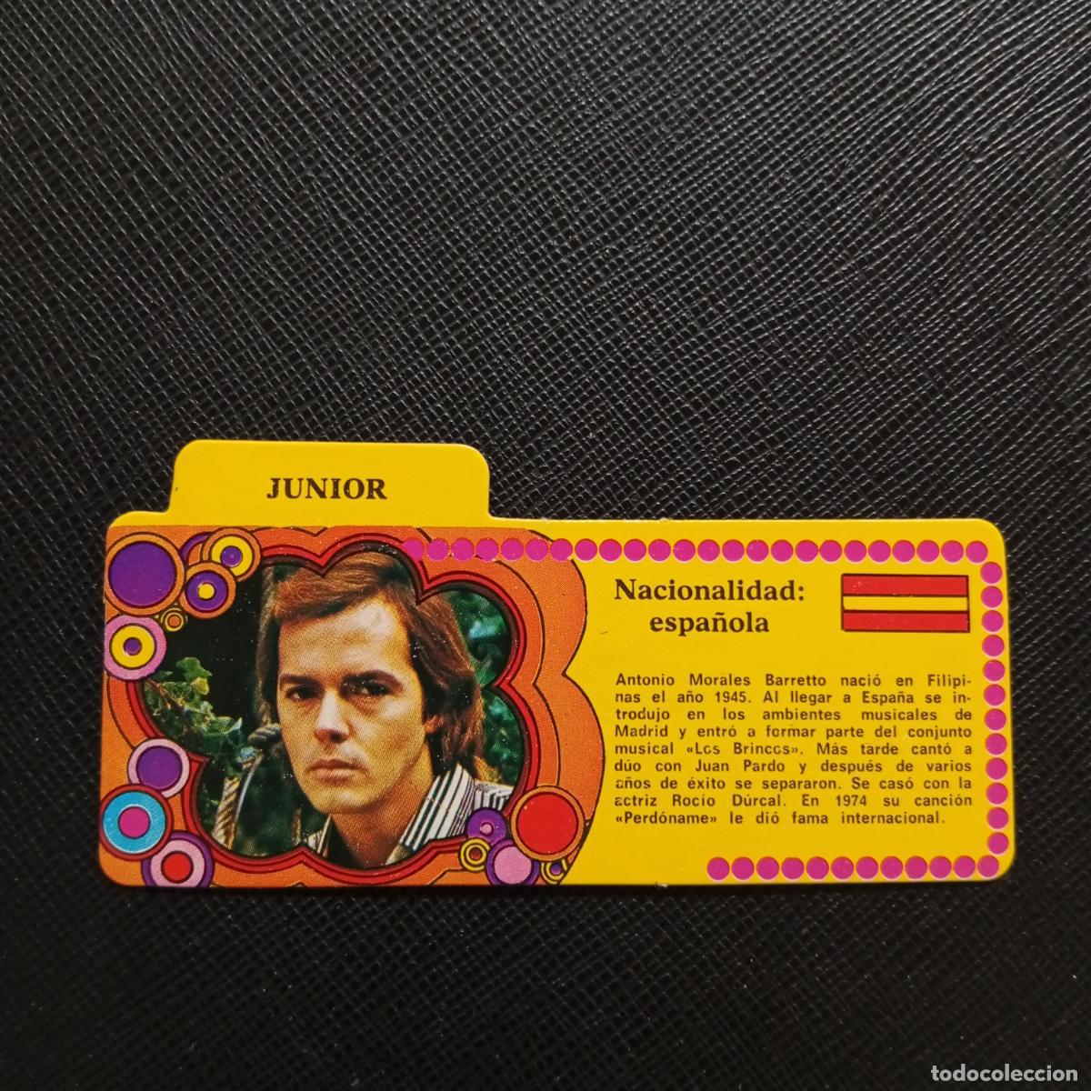 Colecionismo Cromos antigos: JUNIOR BIMBO 1972 CROMO - DISCOGRAFIA - A164 PG8