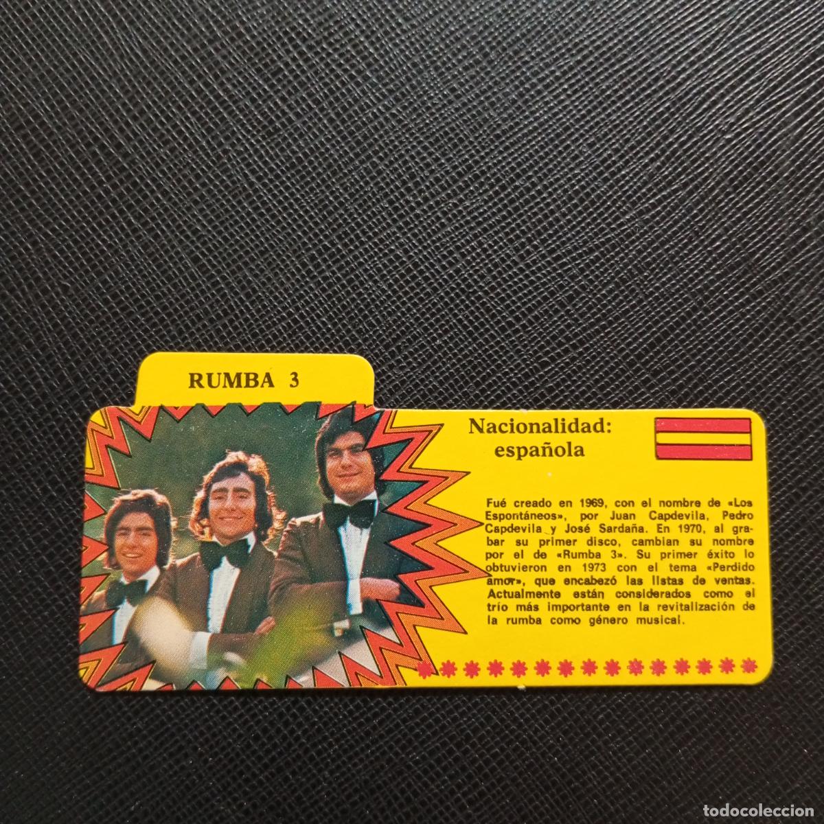 Coleccionismo Cromos antiguos: RUMBA 3 BIMBO 1972 CROMO - DISCOGRAFIA - A164 PG8