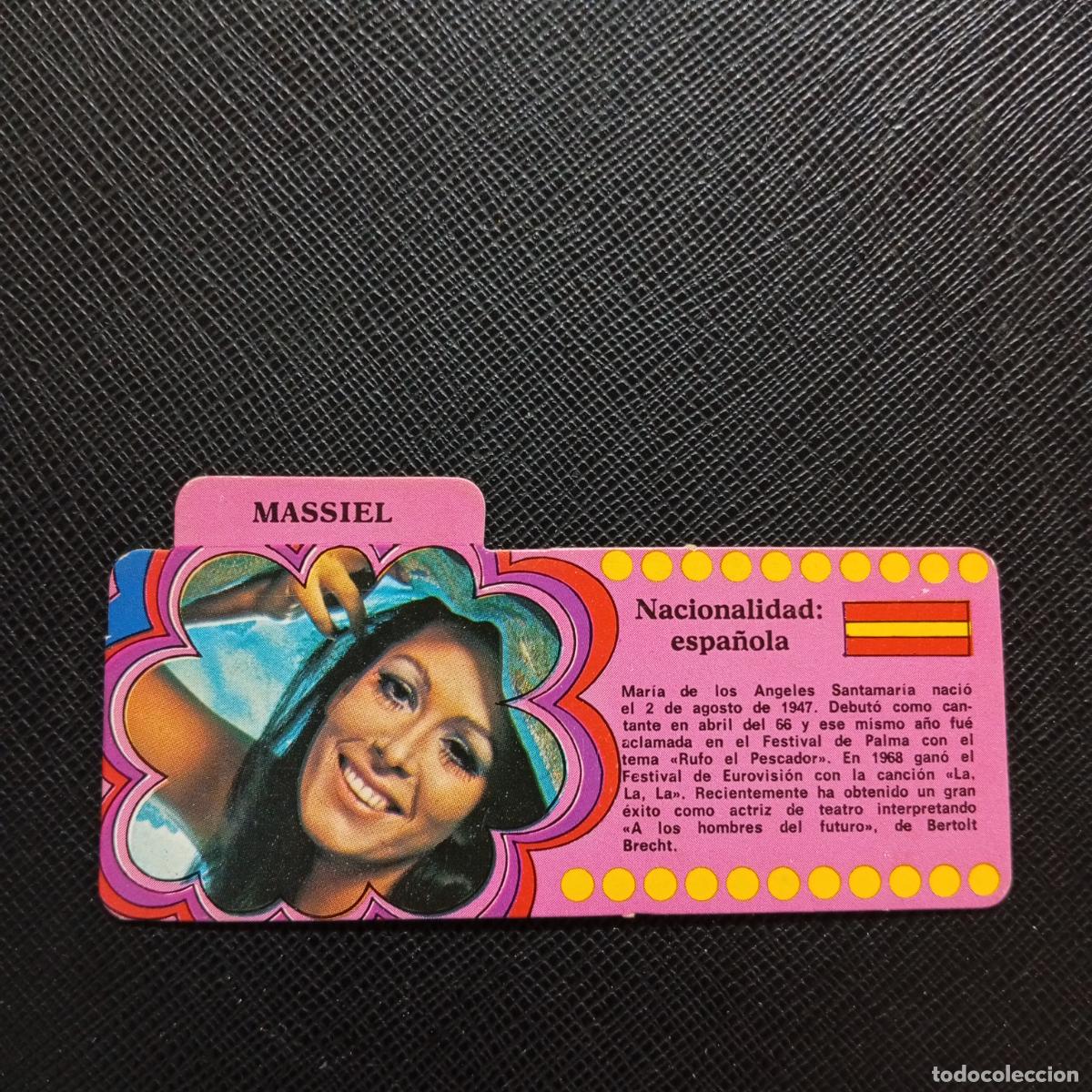 Coleccionismo Cromos antiguos: MASSIEL BIMBO 1972 CROMO - DISCOGRAFIA - A164 PG11