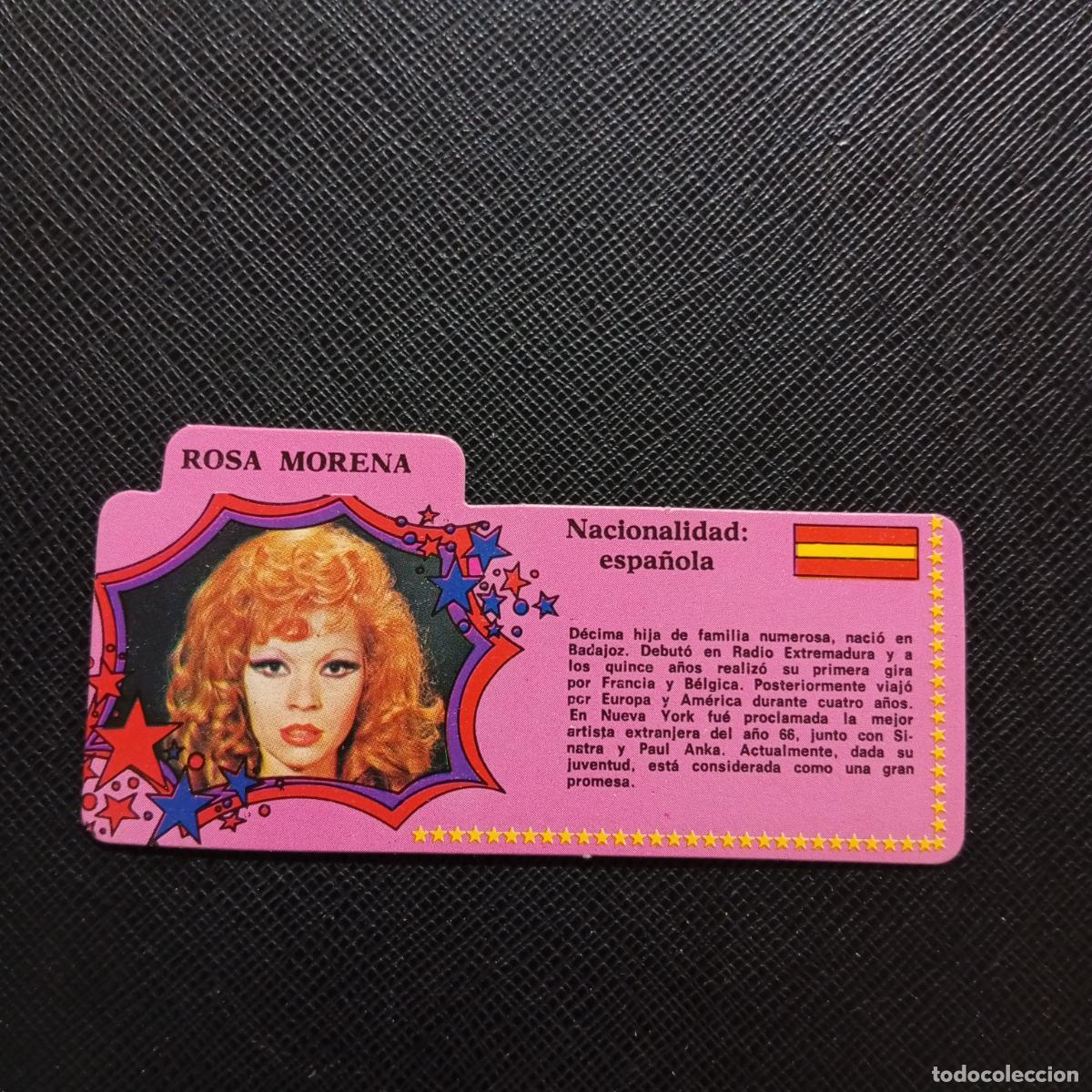 Coleccionismo Cromos antiguos: ROSA MORENA BIMBO 1972 CROMO - DISCOGRAFIA - A164 PG12