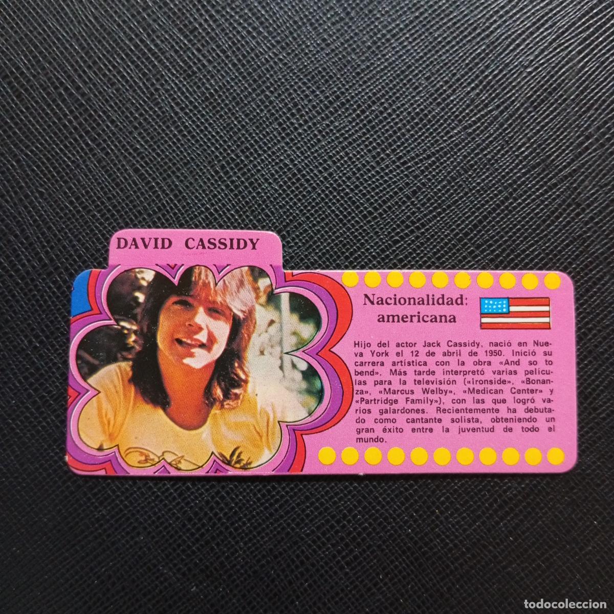 Coleccionismo Cromos antiguos: DAVID CASSIDY BIMBO 1972 CROMO - DISCOGRAFIA - A164 PG14