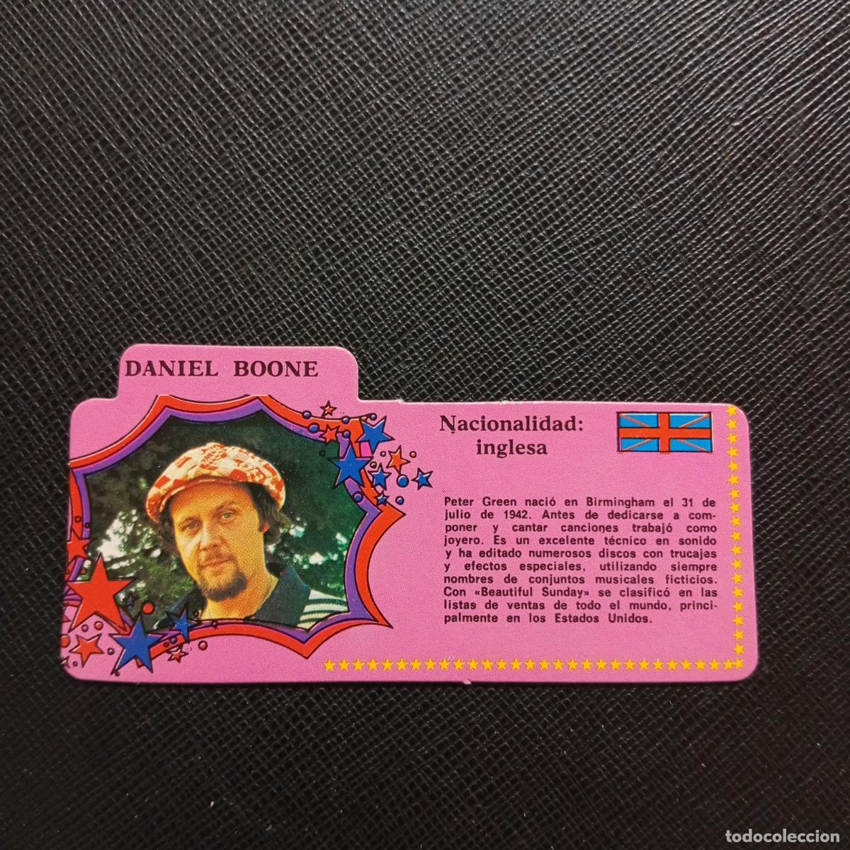 Coleccionismo Cromos antiguos: DANIEL BOONE BIMBO 1972 CROMO - DISCOGRAFIA - A164 PG17