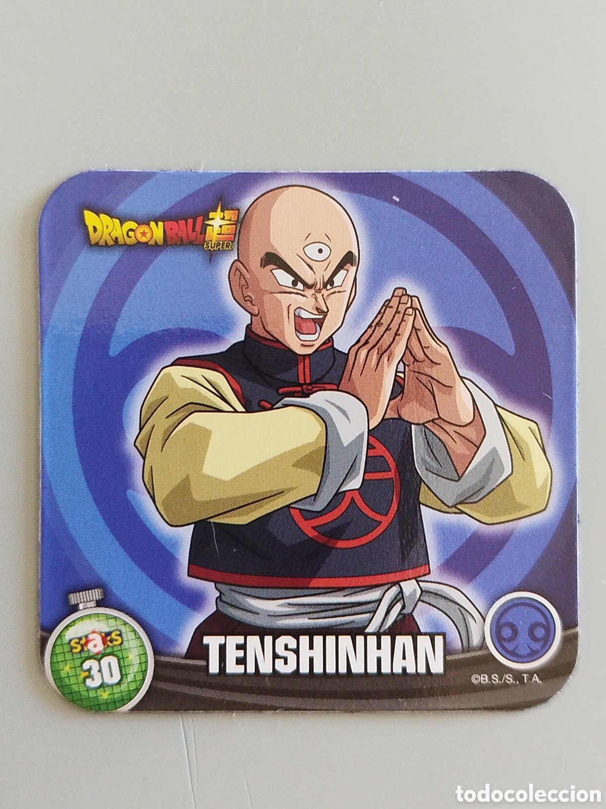 Coleccionismo Cromos antiguos: STAKS DRAGON BALL Z - TENSHINHAN - N&ordm; 030 / 30 - PANINI - IMAN (N7B1)