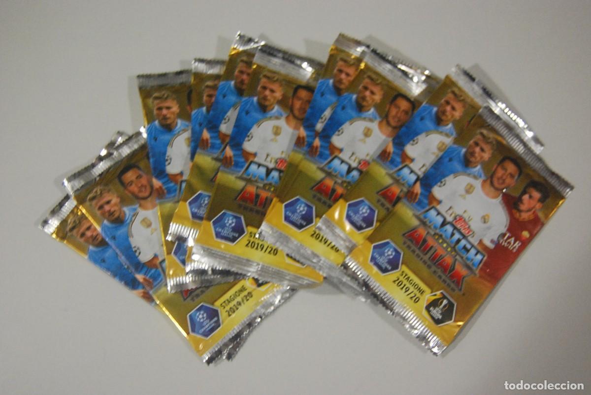 Coleccionismo Cromos antiguos: LOTE 10 SOBRES SIN ABRIR TOPPS MATCH ATTAX 2019-2020