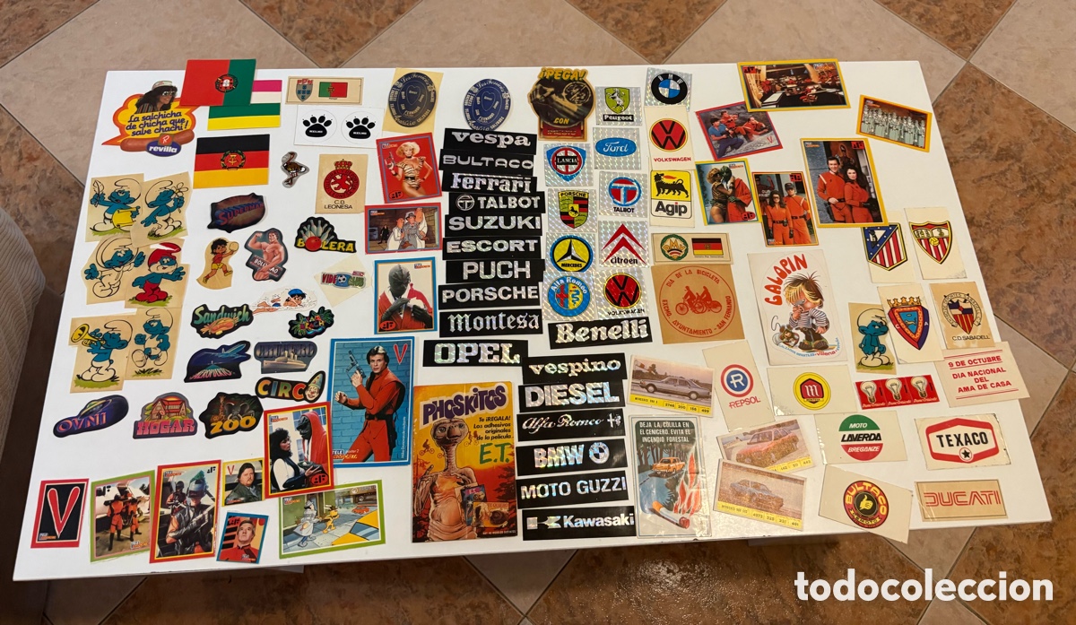 Coleccionismo Cromos antiguos: LOTE M&Aacute;S DE 150 CROMOS Y AHDESIVOS A&Ntilde;OS 80 / VARIADO SALIDA 1&euro;