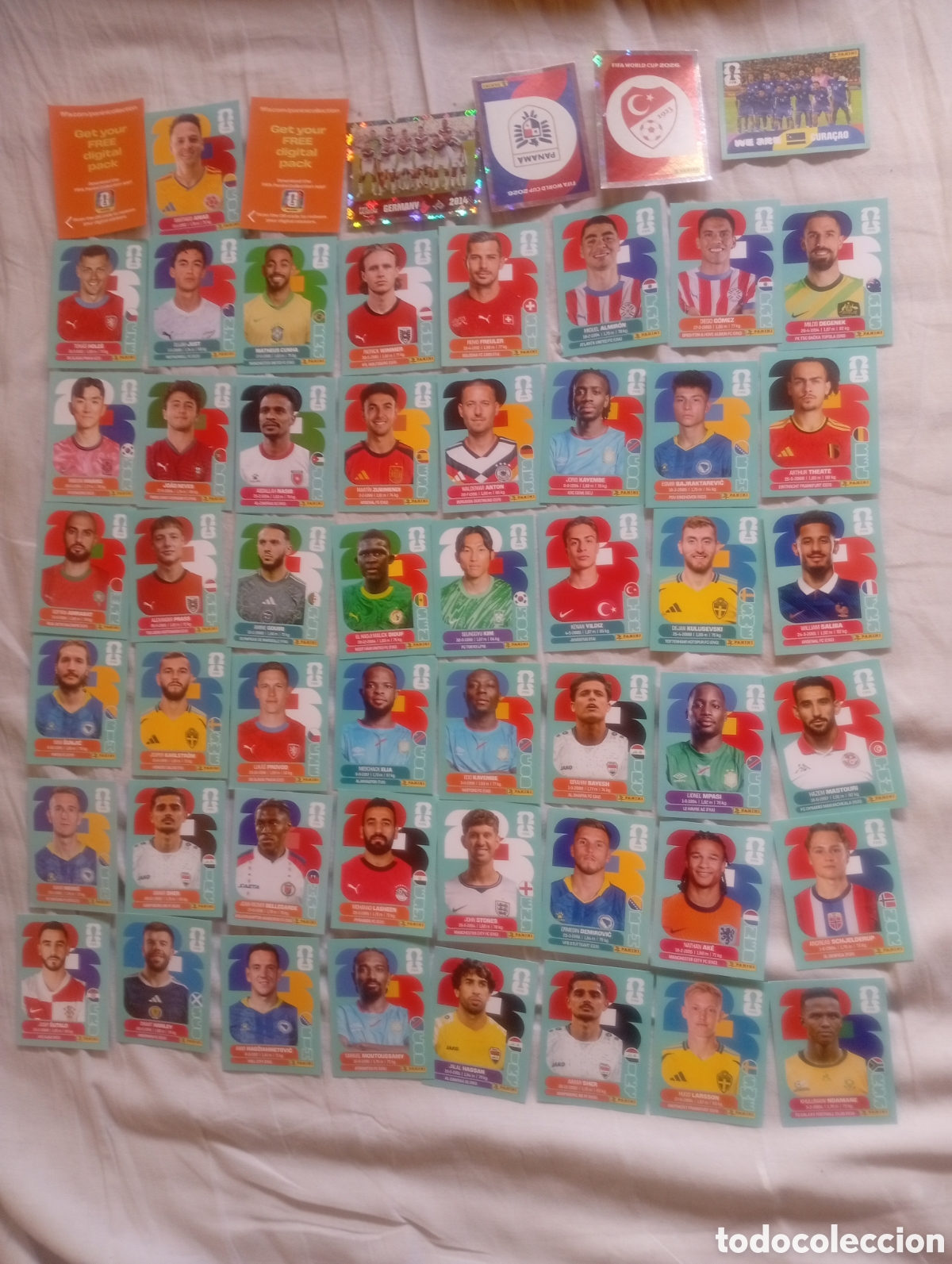 Coleccionismo Cromos antiguos: 55 cartas del mundial 2026
