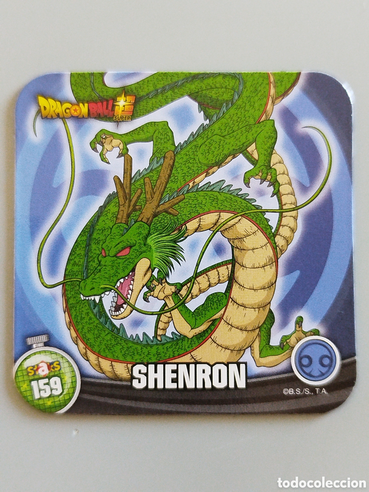 Coleccionismo Cromos antiguos: STAKS DRAGON STAKS DRAGON BALL Z - SHENRON - N&ordm; 159 / 159 - PANINI - IMAN (N7B1)