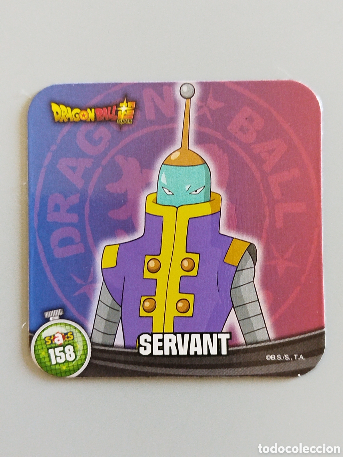 Coleccionismo Cromos antiguos: STAKS DRAGON STAKS DRAGON BALL Z - SERVANT - N&ordm; 158 / 158 - PANINI - IMAN (N7B1)