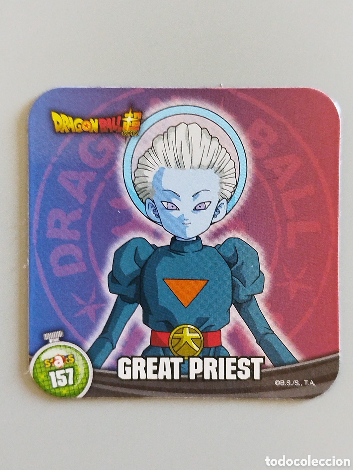 Coleccionismo Cromos antiguos: STAKS DRAGON STAKS DRAGON BALL Z - GREAT PRIEST - N&ordm; 157 / 157 - PANINI - IMAN (N7B1)