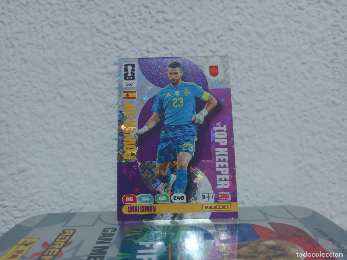 Coleccionismo Cromos antiguos: 557 UNAI SIM&Oacute;N TOP KEEPER ESPA&Ntilde;A PANINI WORLD CUP 26 25 26