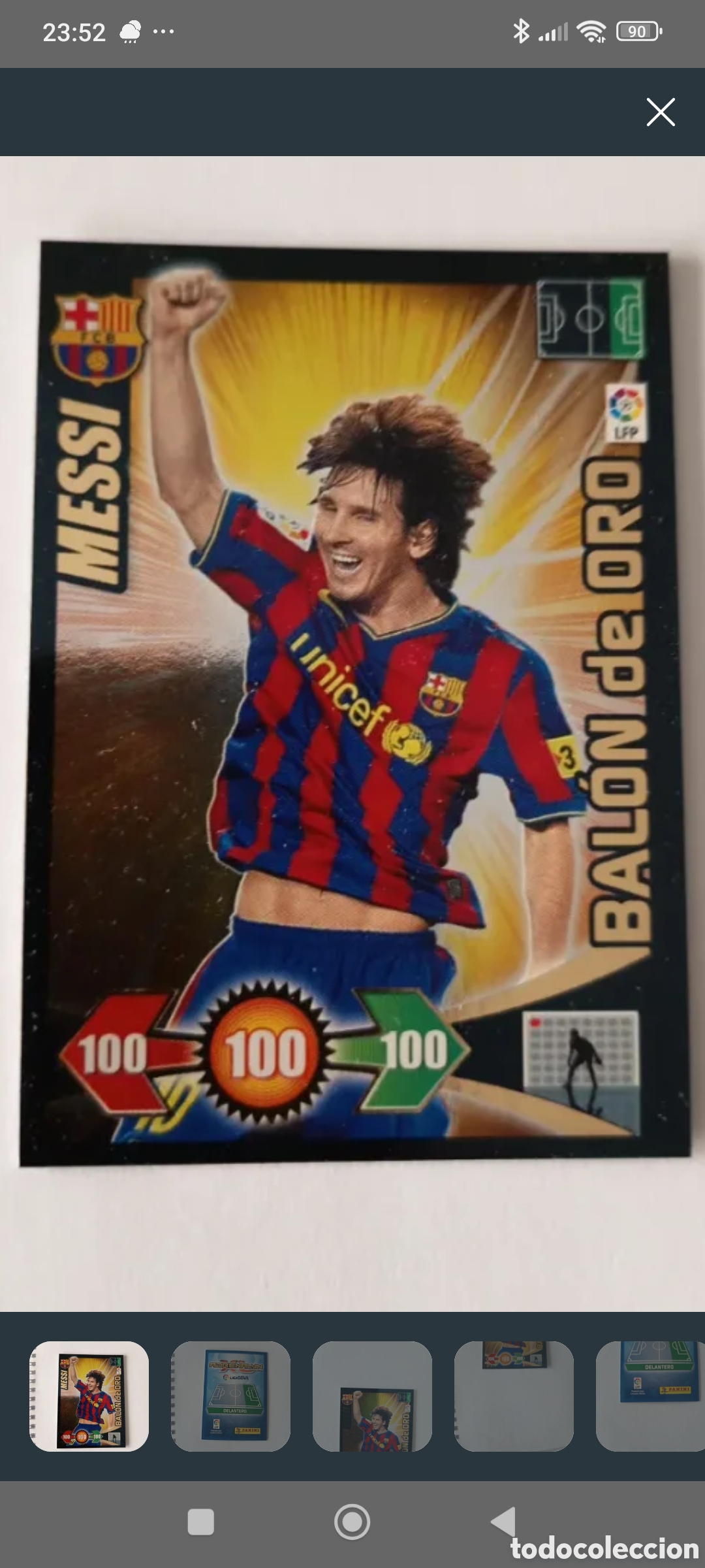 Coleccionismo Cromos antiguos: Cromo de messi Adrenalyn liga 2009/10