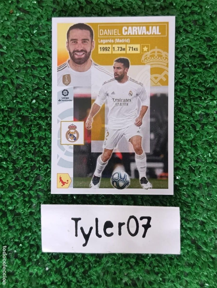 Coleccionismo Cromos antiguos: CARVAJAL REAL MADRID 4 LIGA ESTE 2020 2021 20 21