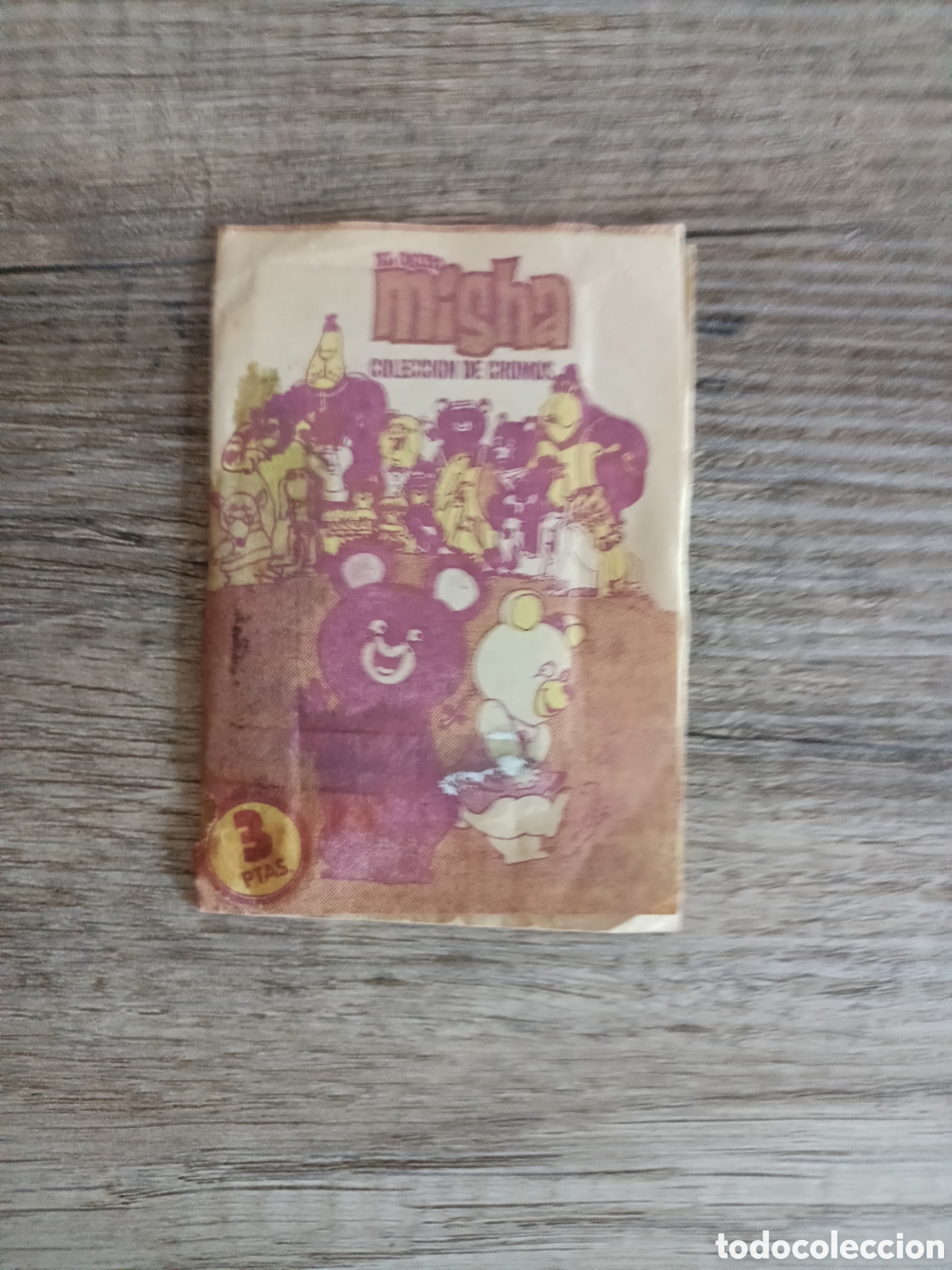 Coleccionismo Cromos antiguos: Sobre sin abrir OSITO MISHA ed Pacosa
