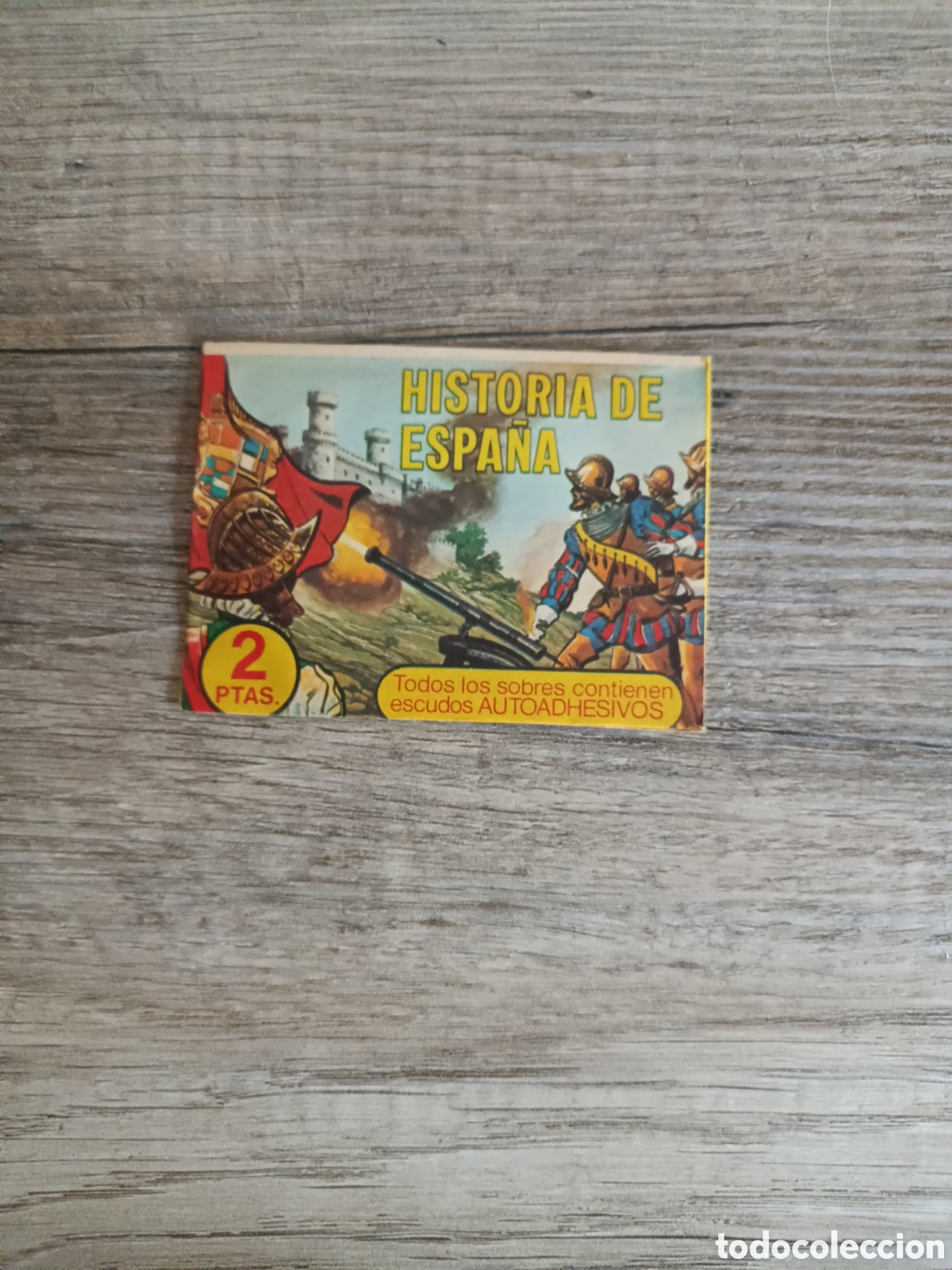 Coleccionismo Cromos antiguos: Sobre sin abrir HISTORIA ESPA&Ntilde;A R.Romero 1974