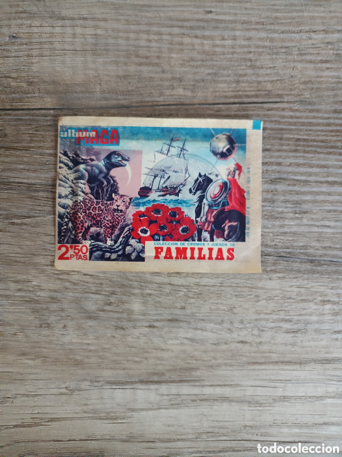 Sammeln alte Sammelbilder: Sobre sin abrir FAMILIAS de Maga 1978
