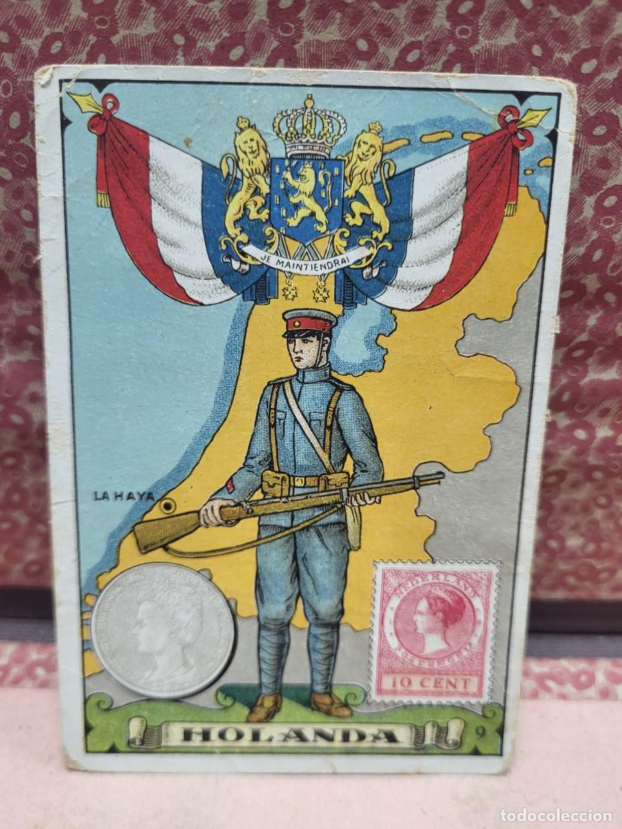 Collezionismo Figurine antiche: ANTIGUO CROMO TARJETA PUBLICIDAD HOLANDA CHOCOLATES PE&Ntilde;AGOLOSA ORTIZ ROCA BARCELONA