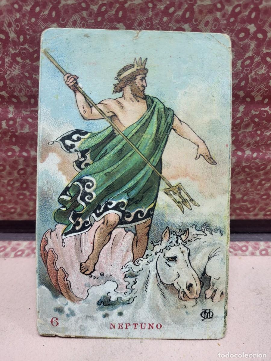 Collectable Antique Stickers: ANTIGUO CROMO TARJETA PUBLICIDAD NEPTUNO MITOLOGIA CHOCOLATES AMATLLER BARCELONA