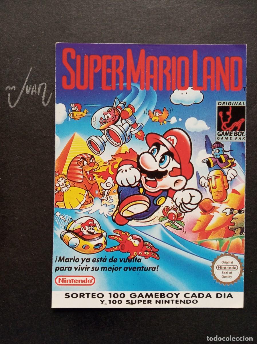 Collectable Antique Stickers: N&ordm; 2 SUPER FICHA MATUTANO SUPER MARIO LAND GAME BOY NINTENDO &reg; REVISTA HOBBY CONSOLAS A&Ntilde;OS 90