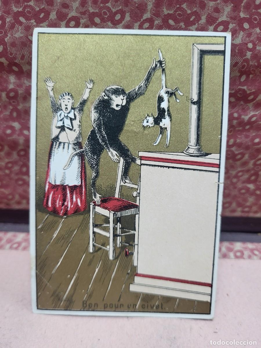 Collectable Antique Stickers: ANTIGUO CROMO TARJETA PUBLICIDAD CHOCOLATES DE DUBOIS MURCIA