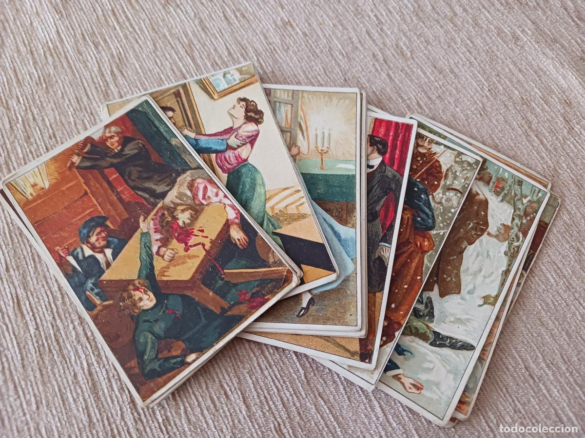 Coleccionismo Cromos antiguos: 19 cromos, aventuras del detective walter pearson, chocolate angelical, ver numeracion