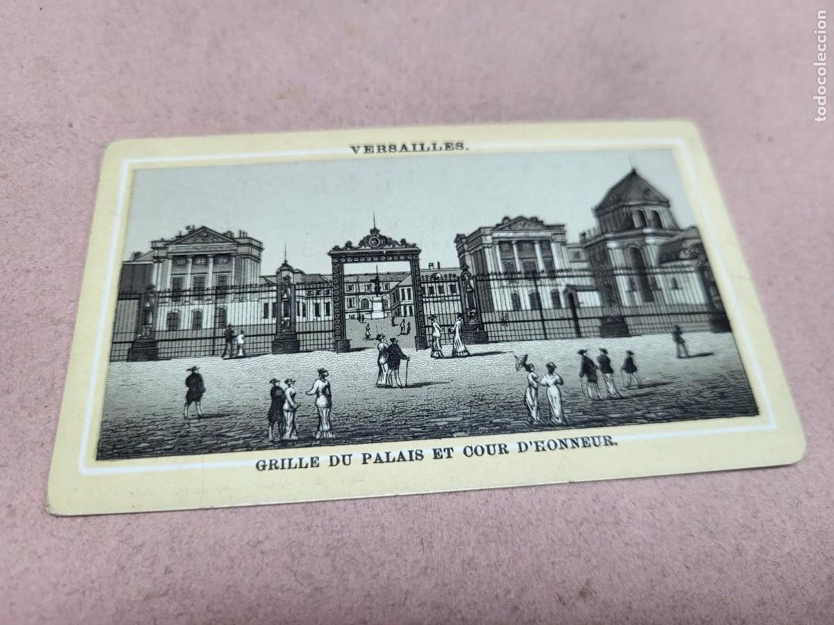 Coleccionismo Cromos antiguos: ANTIGUO CROMO TARJETA PUBLICIDAD LA VILLA DE MADRID ULTRAMARINOS MURCIA VERSALLES