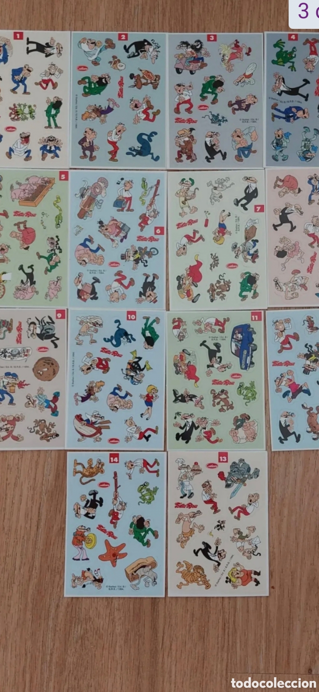 Collectionnisme Cartes &agrave; collectionner anciennes: CROMOS TOSTA RICA MORTADELO