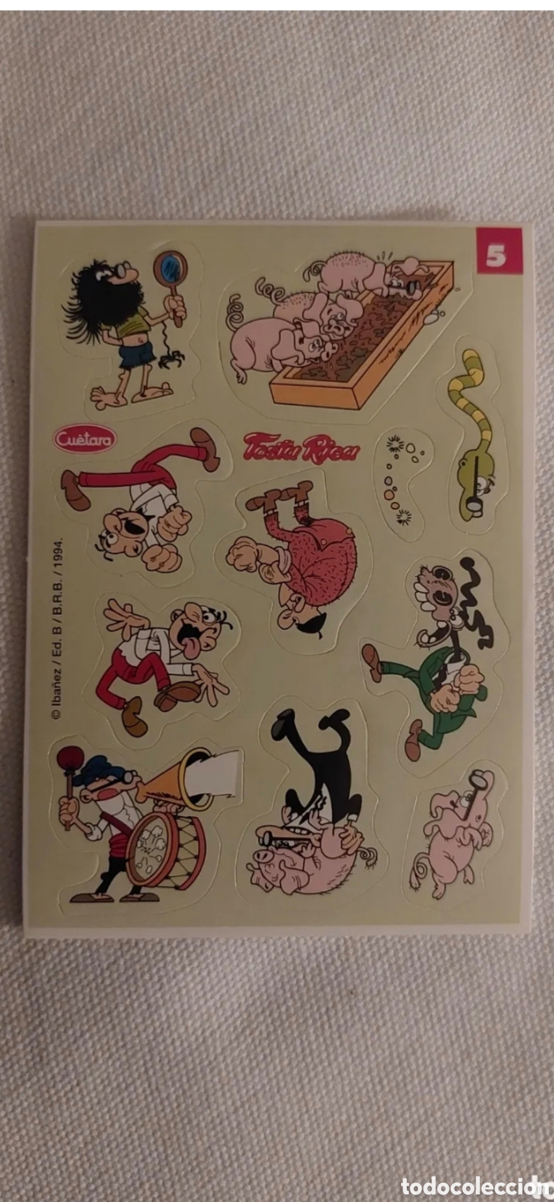 Collectionnisme Cartes &agrave; collectionner anciennes: CROMO TOSTA RICA MORTADELO