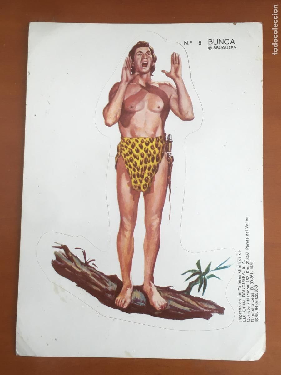 Coleccionismo Cromos antiguos: bunga n&ordm; 8 MONSTRUOS Y SUPERHOMBRES BRUGUERA CROMO ADHESIVO ORIGINAL 1976 nunca pegado