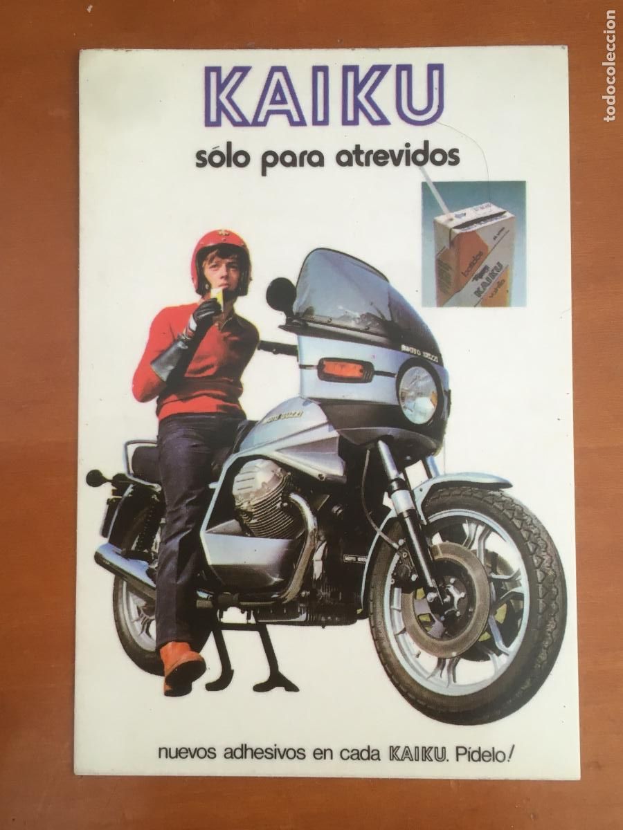 Coleccionismo Cromos antiguos: kaiku yogures coleccion motociclismo CROMO nunca pegado
