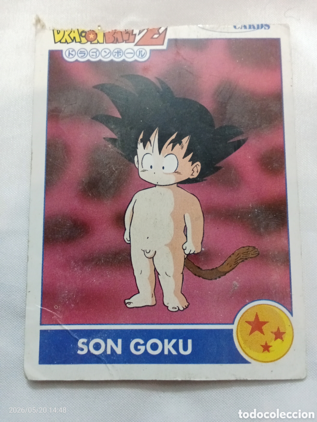 Coleccionismo Cromos antiguos: Cromo carta Drag&oacute;n Balk Z combat cards son Goku