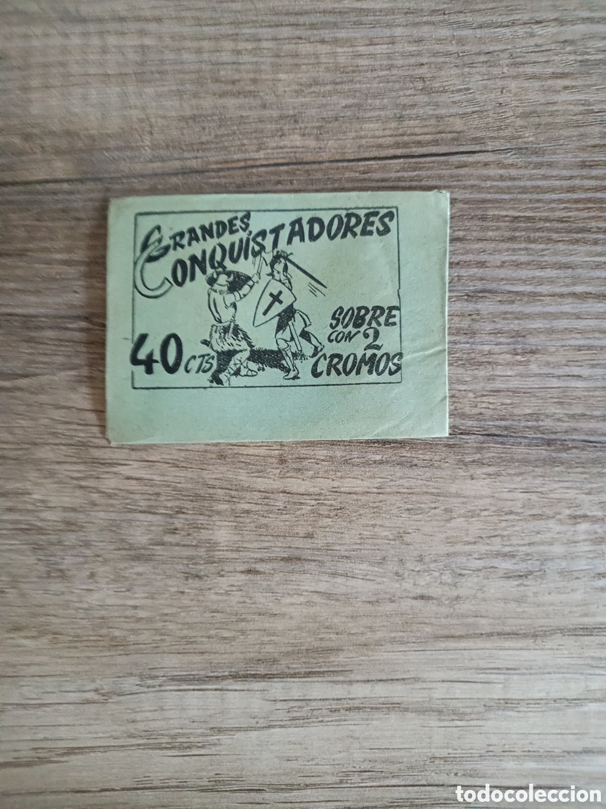 Collectable Antique Stickers: Sobre sin abrir GRANDES CONQUISTADORES ed.Ferma 1960