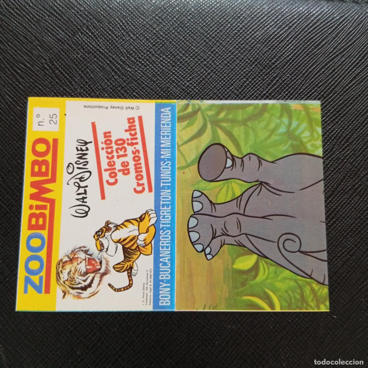 Coleccionismo Cromos antiguos: ZOOBIMBO WALT DISNEY CROMO BONY TIGRETON BUCANEROS 1978 CROMO - SIN PEGAR - ELEFANTE INDIO 25