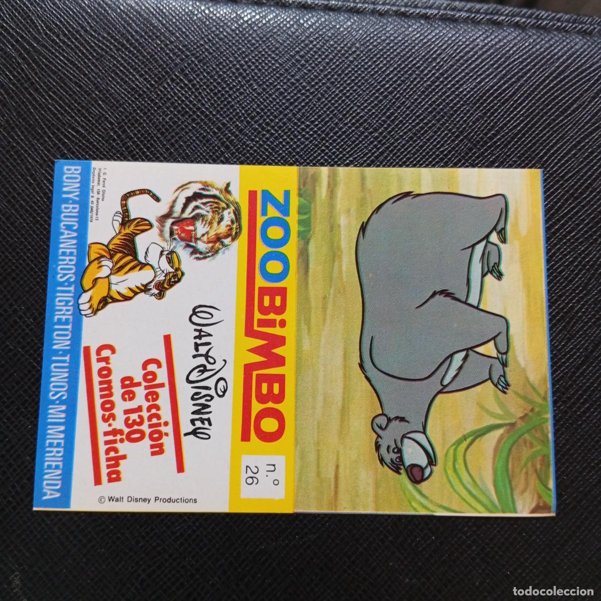 Coleccionismo Cromos antiguos: ZOOBIMBO WALT DISNEY CROMO BONY TIGRETON BUCANEROS 1978 CROMO - SIN PEGAR - 26 OSO BEZUDO