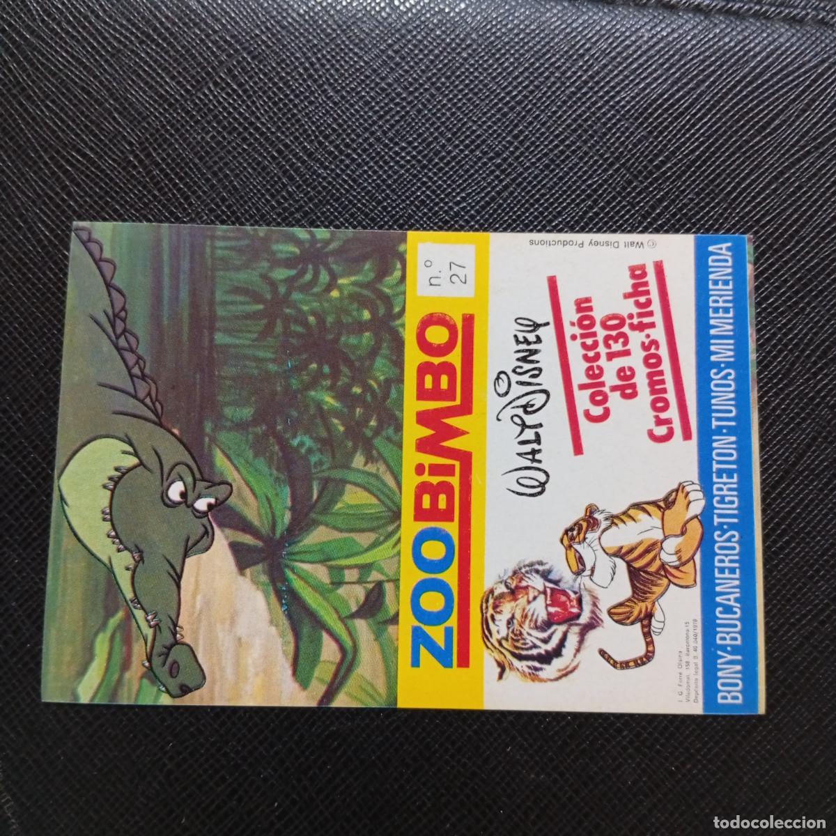 Coleccionismo Cromos antiguos: ZOOBIMBO WALT DISNEY CROMO BONY TIGRETON BUCANEROS 1978 CROMO - SIN PEGAR - COCODRILO 27